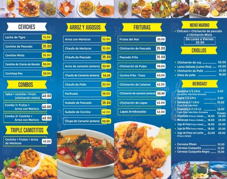 Carta Camotitos Plaza